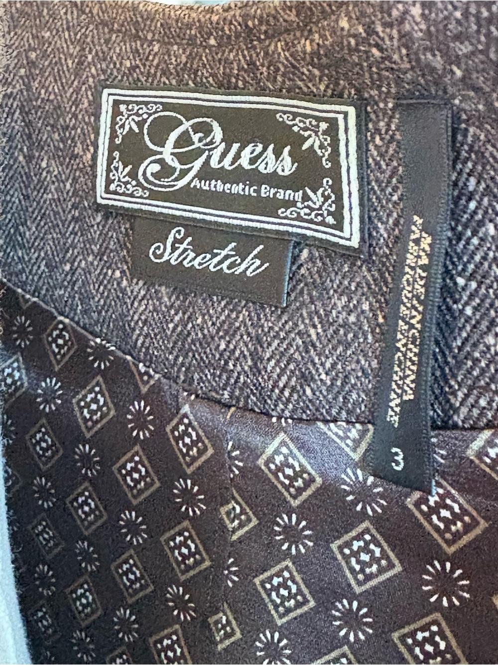 Vintage GUESS Brand Tweed Sheath Dress with Belt - Picture 4 of 12